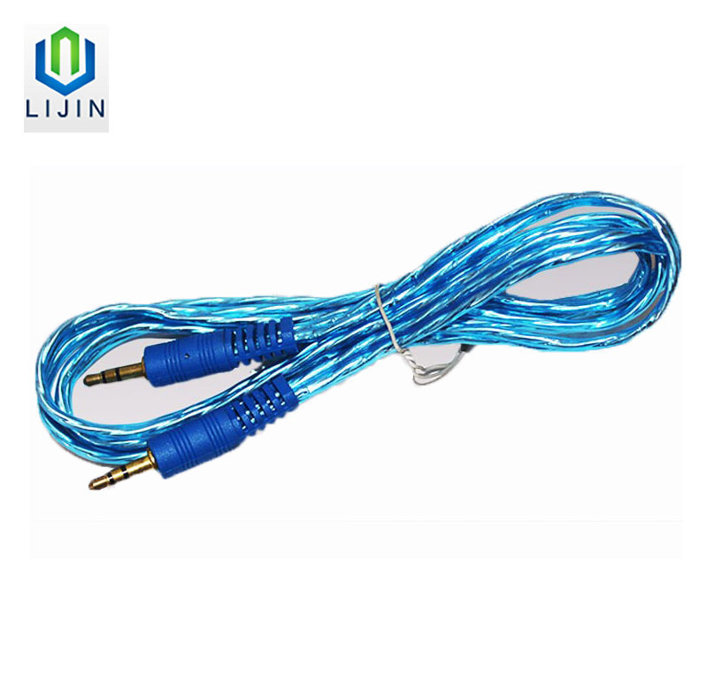 3.5mm Stereo Audio Transparent Cable