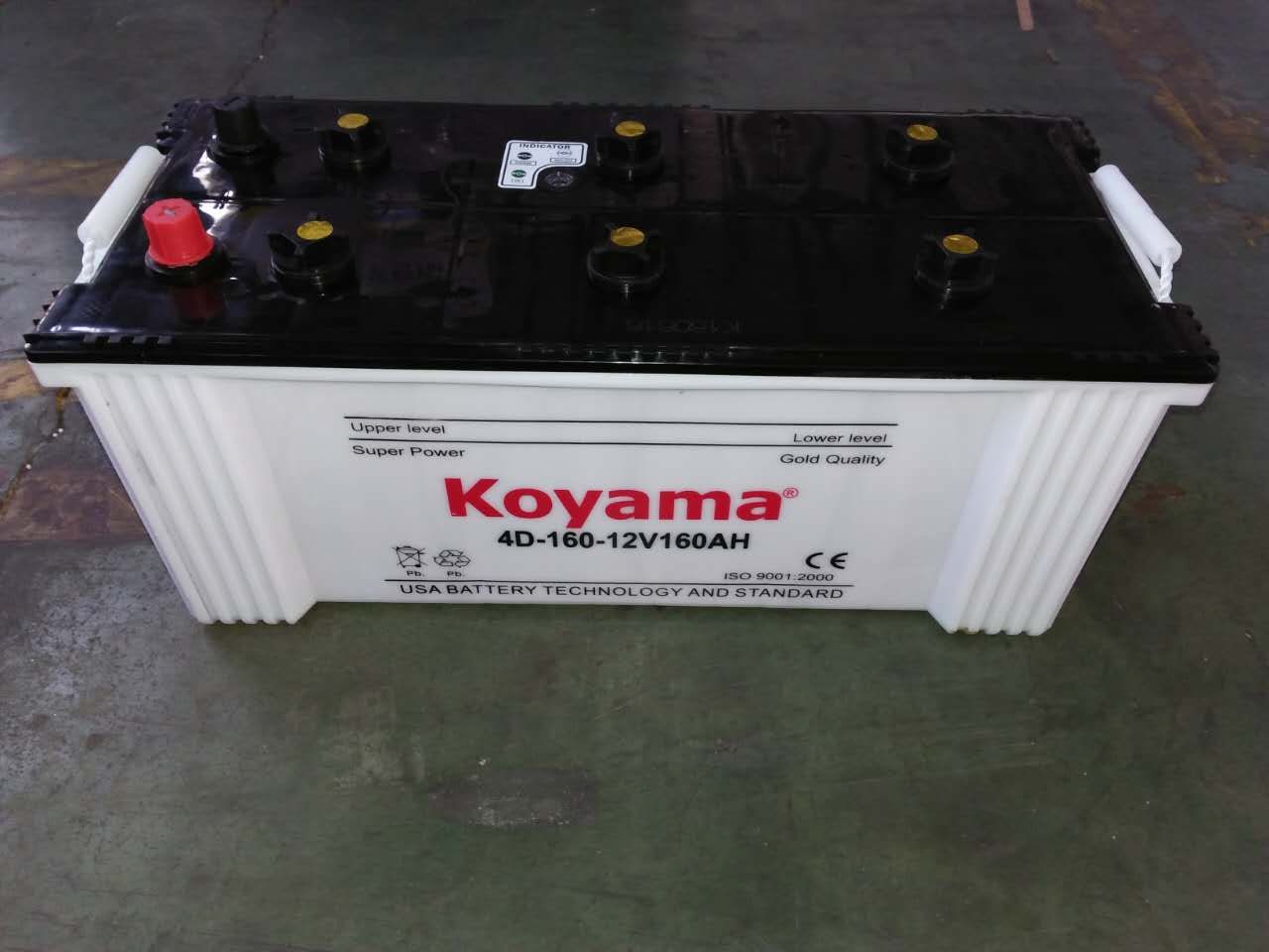 4D 12V 160ah Dry Charged Car Battery