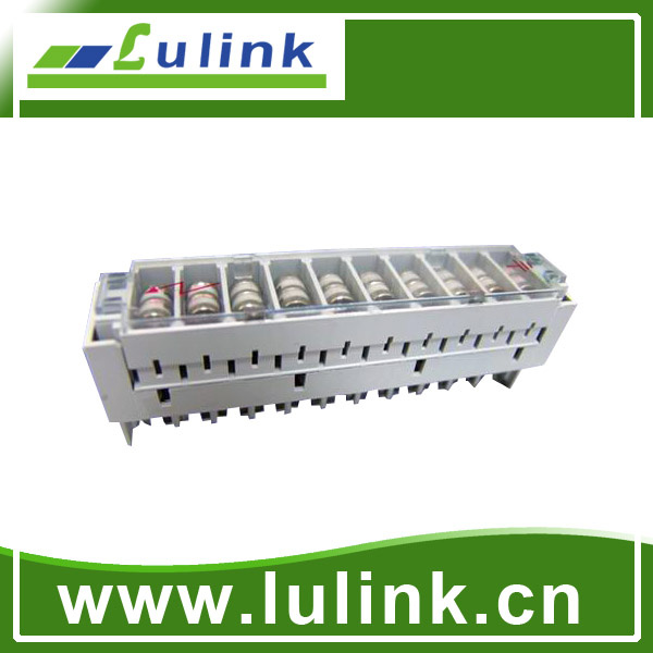 10 Pair Magazine 2 Pole Arrester Loaded
