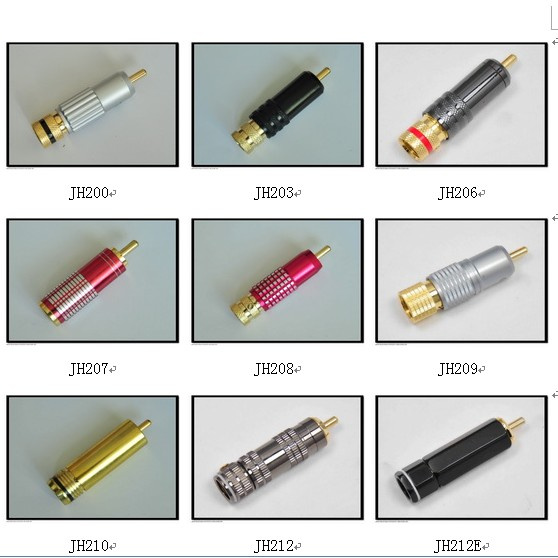 High Quality RCA Connector Male Plug in Various Design