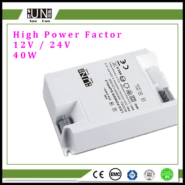 40W 12V Ce, IEC, RoHS LED Power Supply, with High Power Factor, LED Strip Power Supply, LED Transformer, 40W Power Supply, 36W LED Driver