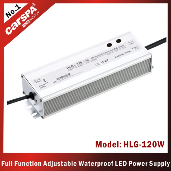 120W Full Function Adjustable Waterproof Power Supply