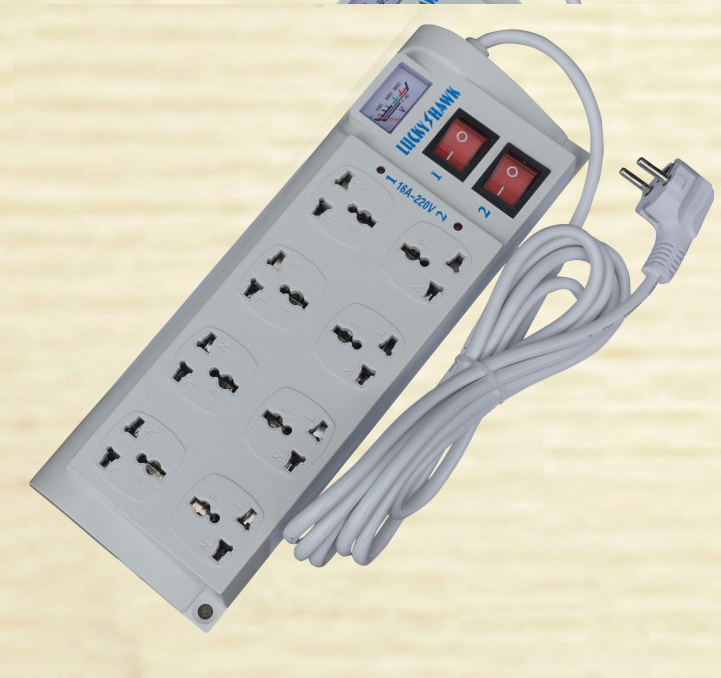 8 Gang Movable Multi Function Colorful Extension Electrical Multiple Plug Socket