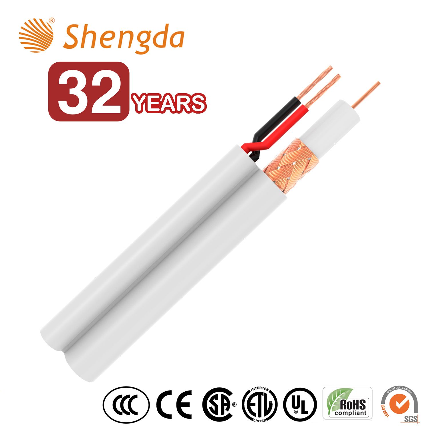 32 Years Factory Rg59 Rg59+2c RG6+2c Rg11 RG6 Coaxial Cable