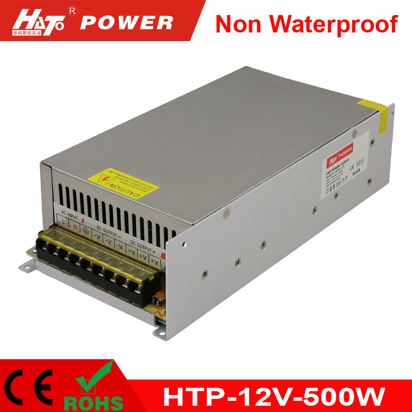 12V 40A 500W LED Transformer AC/DC Switching Power Supply Htp