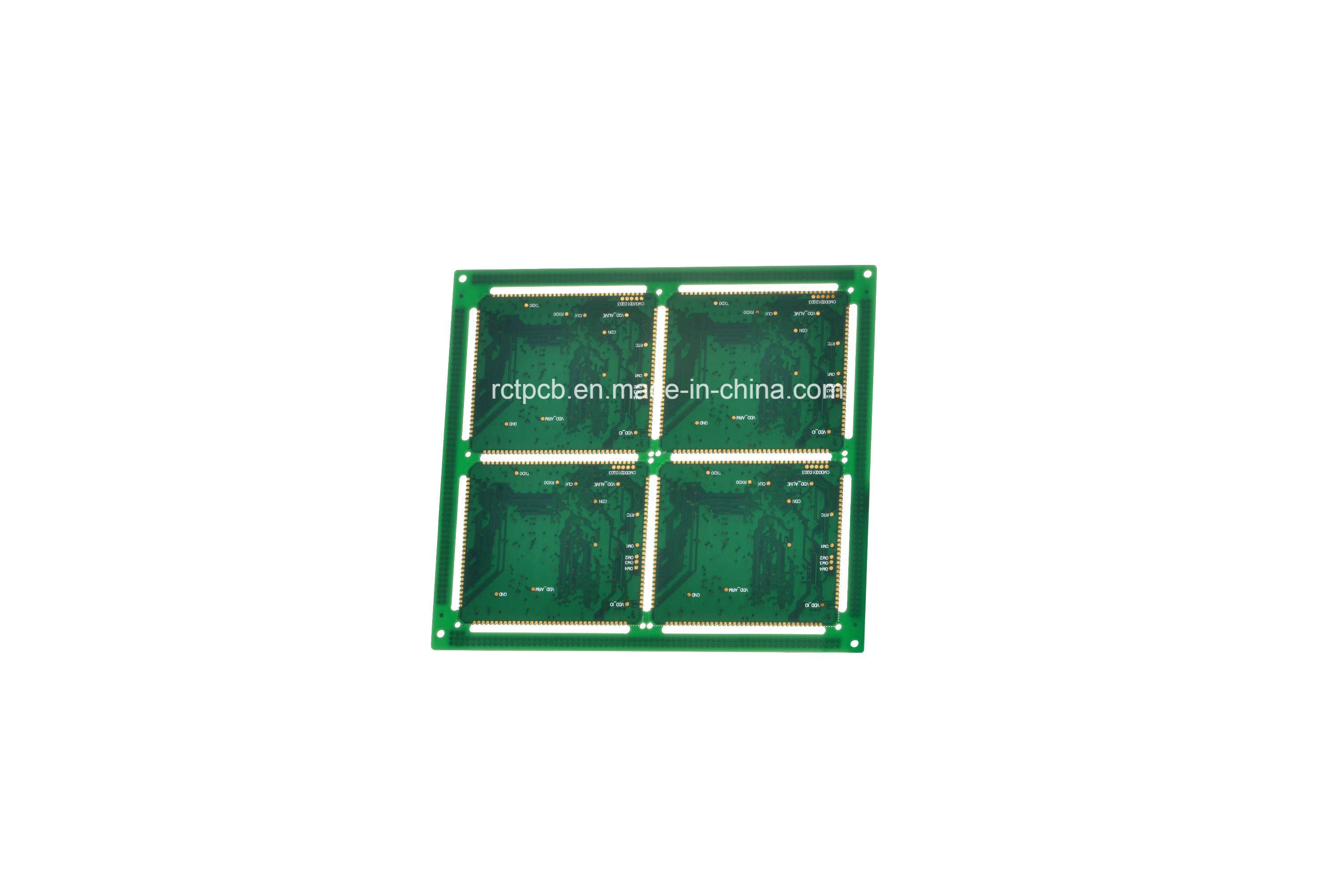 4 Layer Half Hole Rigid PCB with Immersion Gold