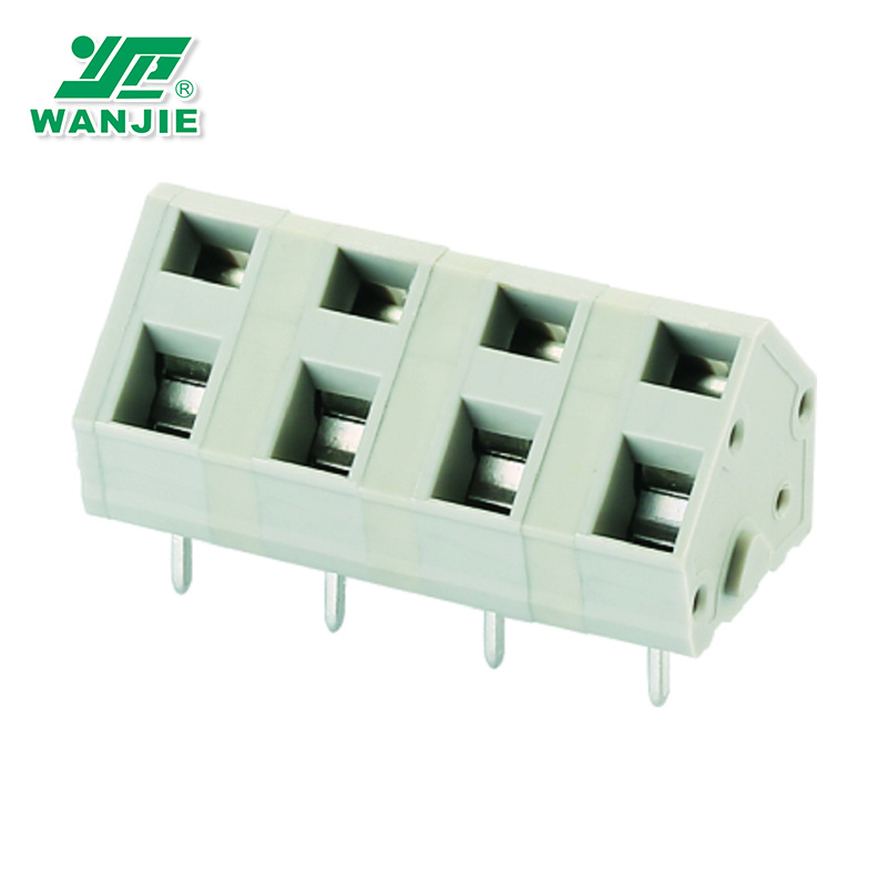 PCB Screwless Spring Terminal Block Connector Wj245, Pitch 5.0/5.08/7.5/7.62mm