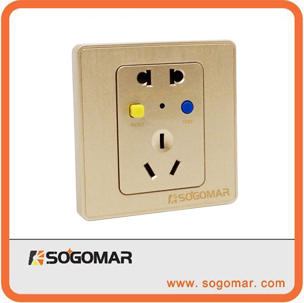 Dk-10A Silver Wall Mount Switch Outlet for Circuit Beaker