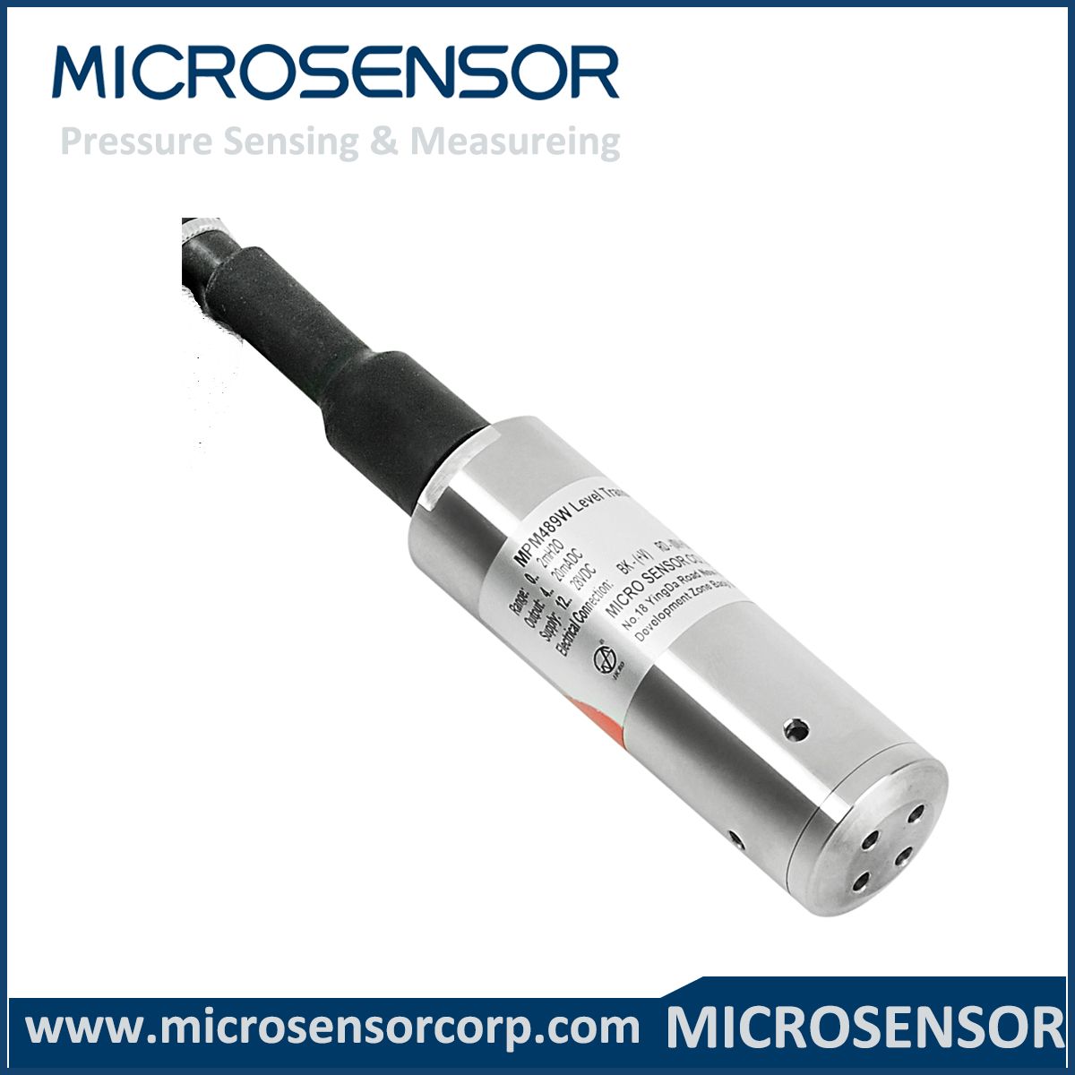 Analog 2-wire Submersible Level Sensor MPM489W