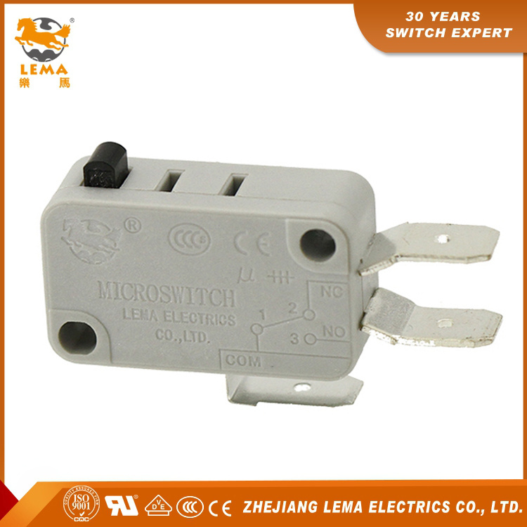 Lema Kw7-0u Grey Actuator Plastic Micro Switch T85 5e5 3 Pins Micro Switch
