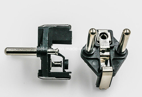 European VDE Schuko Plug (Three Prong plug inner part, 4.8mm plastic part with brass insert)