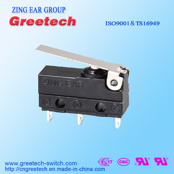 UL, ENEC Approved Sealed Mini Micro Switch Switch 5A 125/250VAC