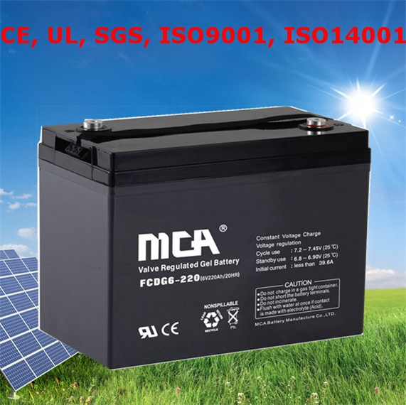 Deep Cycle Battery 6V 225ah Gel Cell Battery 6V