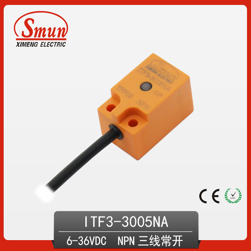Inductive Proximity Switch 6-36VDC Three-Wires DC NPN Normally Open Sensor with 5mm Detection Distance