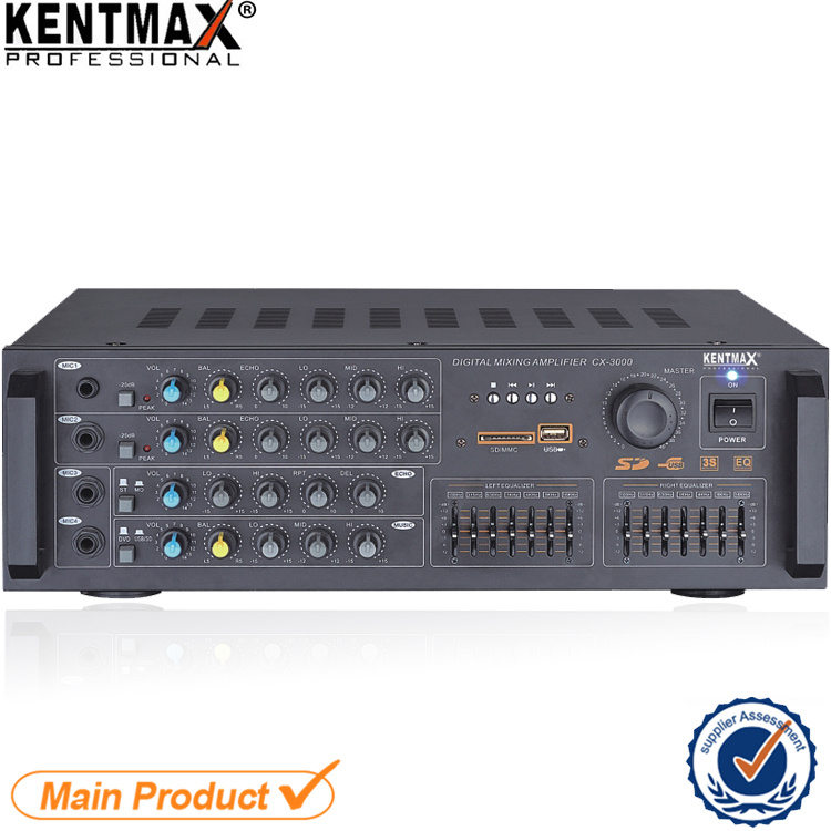 Superior Quality Mni Equalizer 30W Stereo Amplifier with USB/SD FM