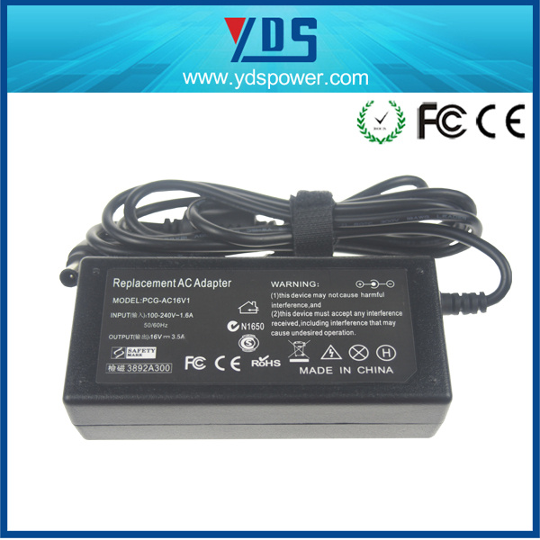 16V 3.5A Laptop Adapter with 6.5*4.4 for Fujitsu (CA01007-0660)