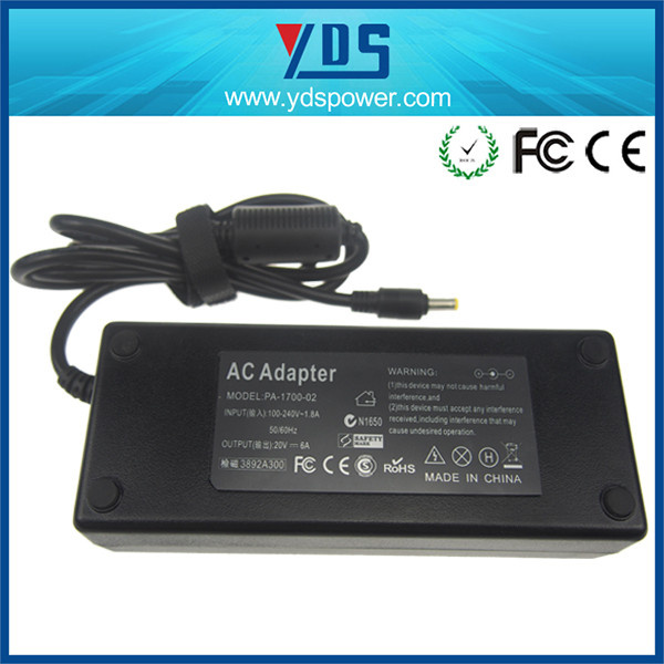 120W Replacement AC DC Power adapter 20V 6A for Liteon