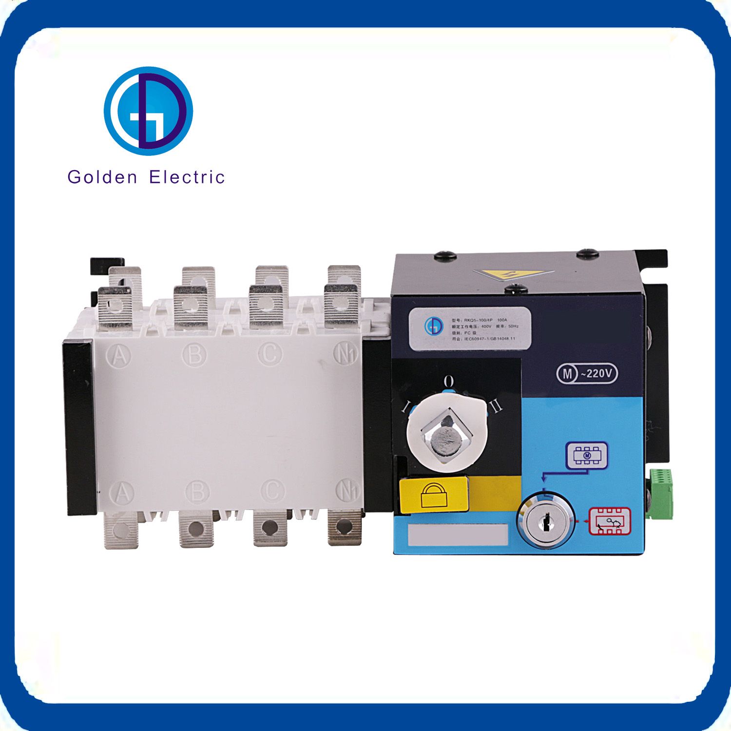 Generator System Electric 4 Pole Automatic Changeover Switch (ATS)