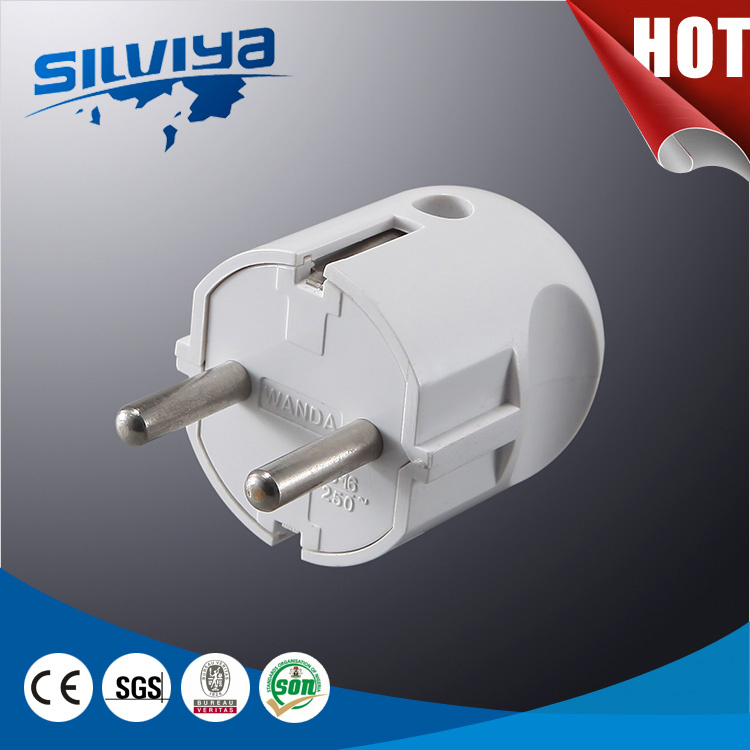 16A ABS Material European Plug with Round