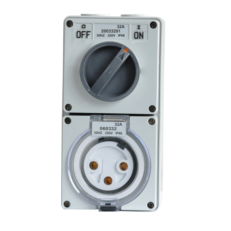 Australian Industrial Waterproof Power Socket Outlet, IP66 SAA