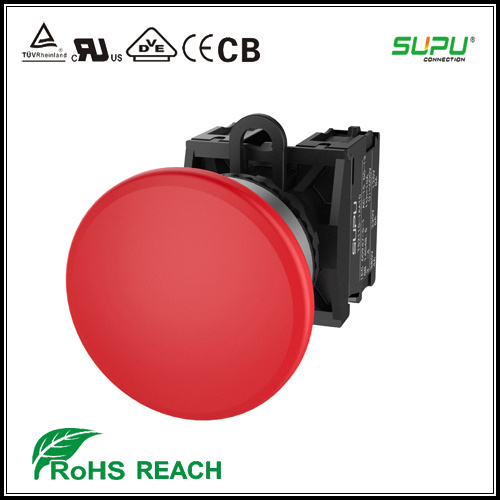 Supu Φ 40mm Metal Frontring Mushroom Pushbutton Switches