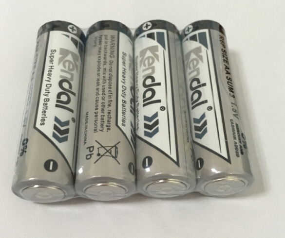 4PCS Shrink Heavy Duty Battery 1.5V R6p AA