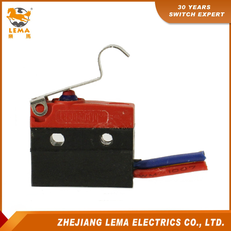 Lema Kw12f-5ex Waterproof IP67 Long Bent Lever Micro Switch