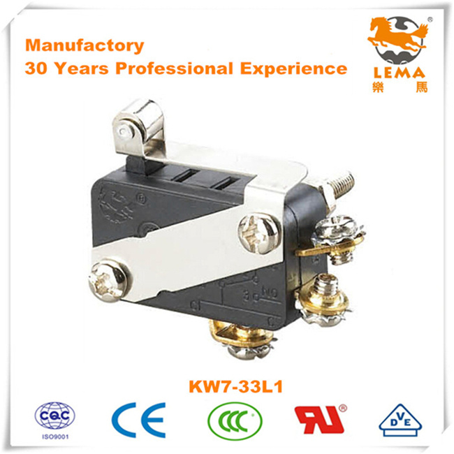 Lema Kw-7-33L1 Screw Terminal CCC CE UL VDE Micro Switch
