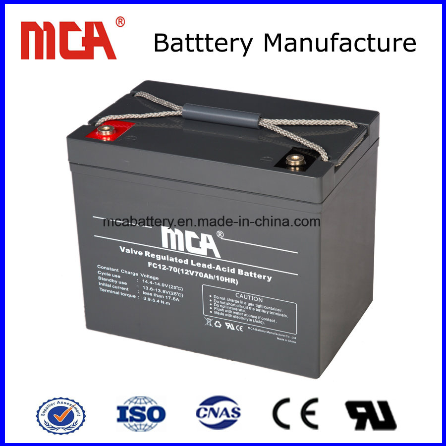 Top Quality 12V 70ah Cstorage Deep Cycle AGM Battery