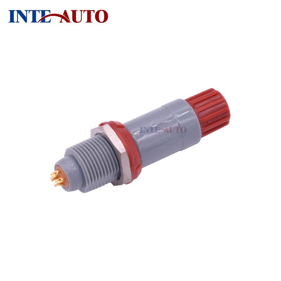 Plastic Circular Connector Push Pull Quick Connect 2 Pins