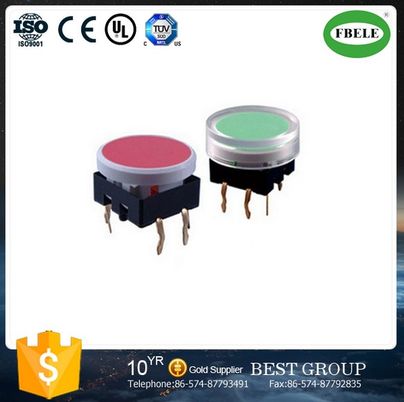 17mm Round Switch, Small Tact Switch, Tact Switch with LED for Digital Appliance