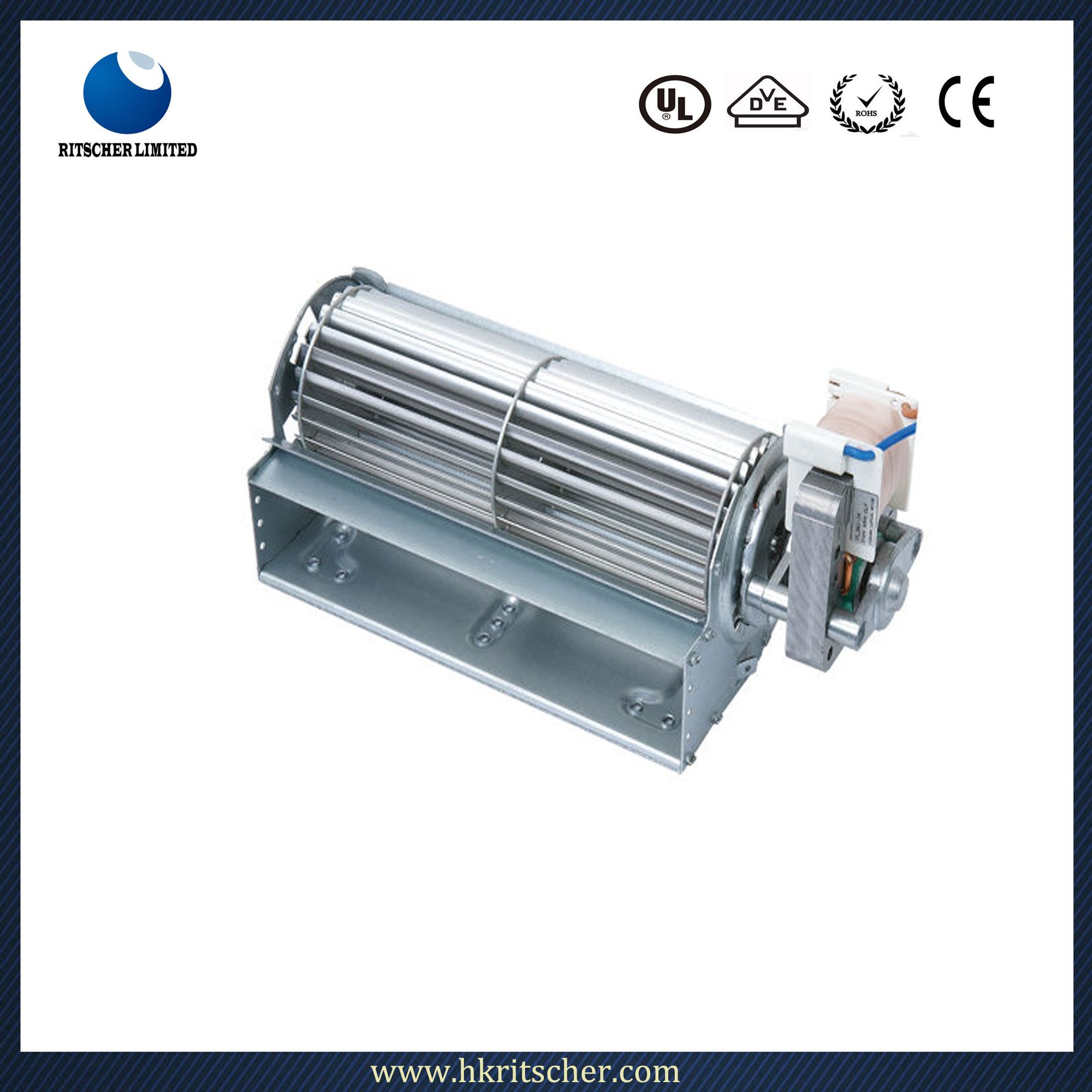 Three Phase Cross Flow Refrigerator Evaporation Air Conditioner Electrical Motor