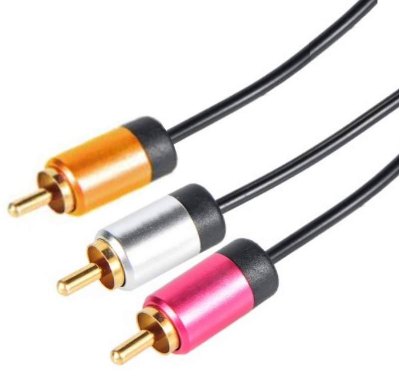 Aluminum Shell 1RCA/2RCA/3RCA/3.5mm Stereo RCA Cable