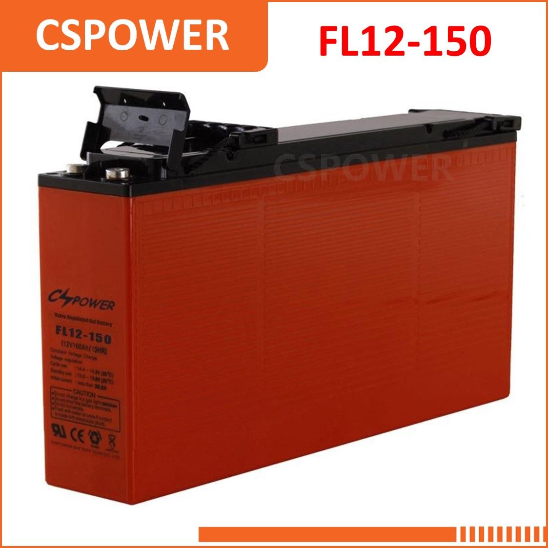 12V150ah Front Terminal Gel Battery for Telecom Battery