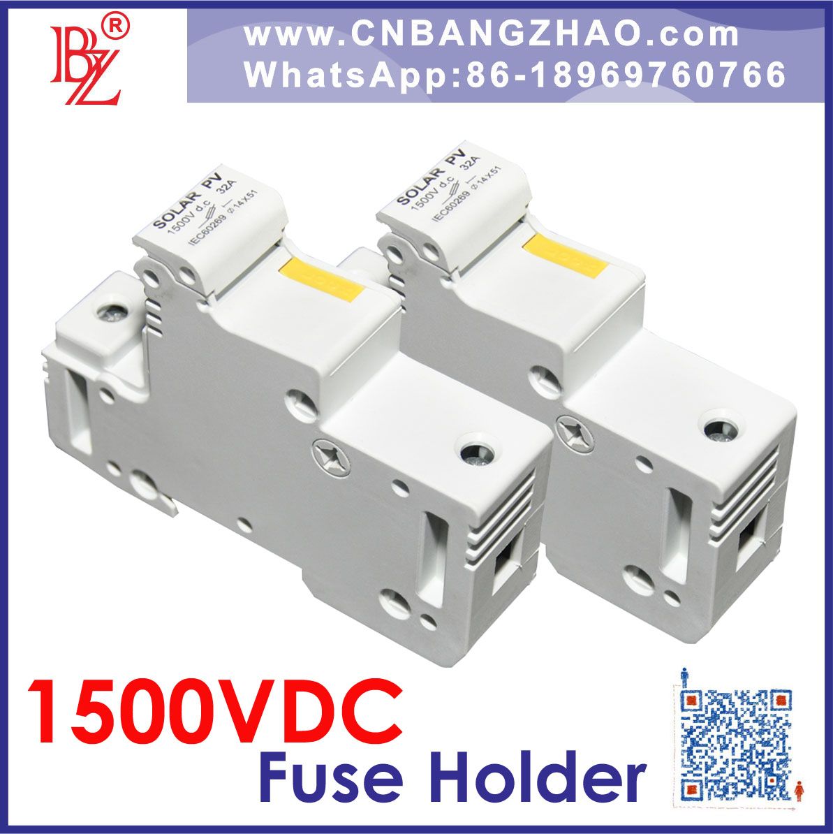 High Voltage 1500V Solar System Fuse Connectors
