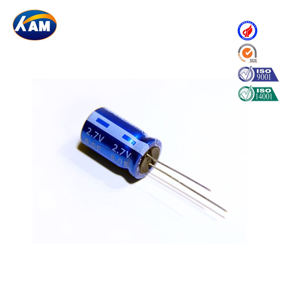 Hot Sales Radial 8f 2.7V Supercapacitor