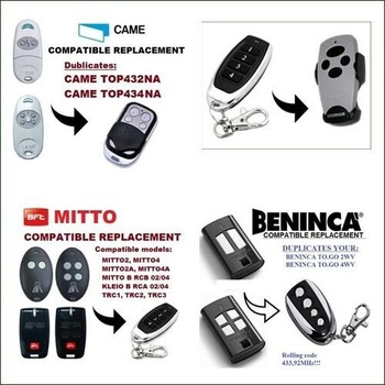 Hot Sale Bft Mitto2 Compatible Garage Door Opener Remote Control