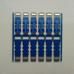 USB Flash Gold Fingers PCB with Blue Somder Mask