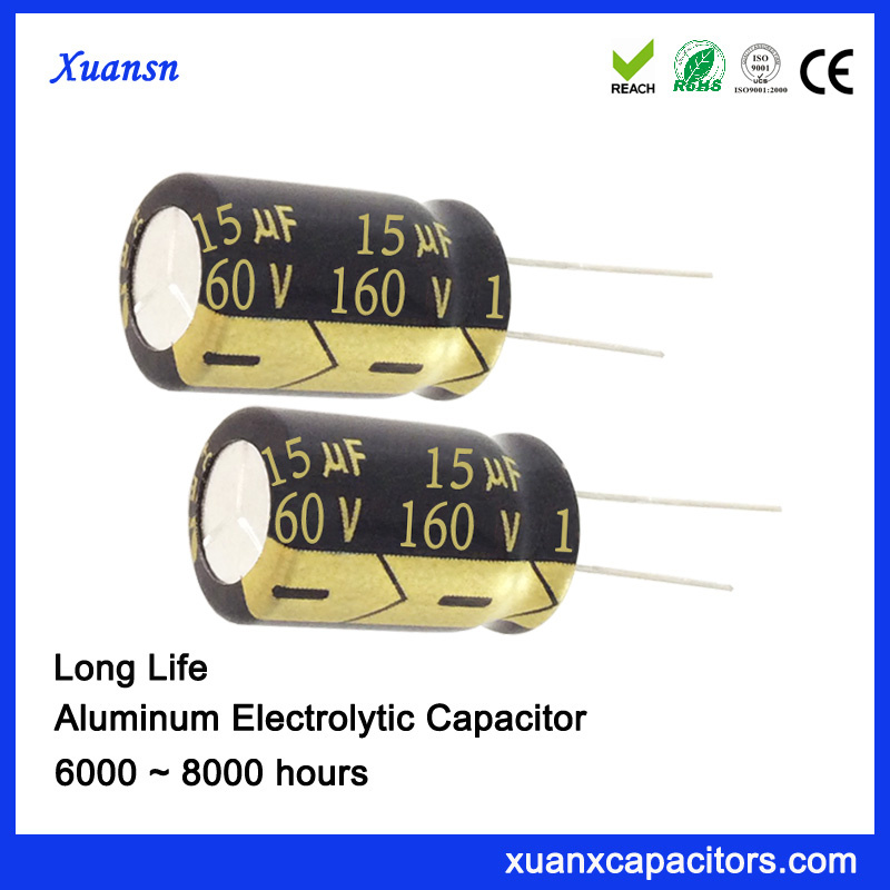 160V 15UF Radial Electrolytic Capacitor Long Life 8000hours