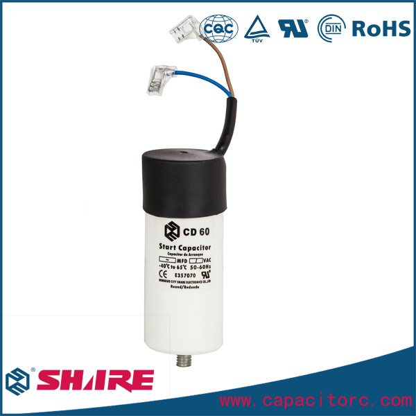 600UF 250VAC CD60 Aluminum Electrolytic Capacitor Motor Starting Capacitor