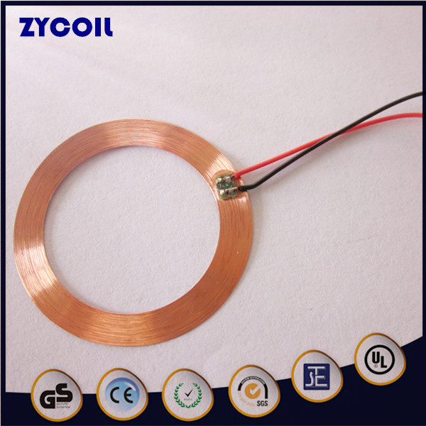 Flat Air Core Coil PCB Inductor with Cable Wire
