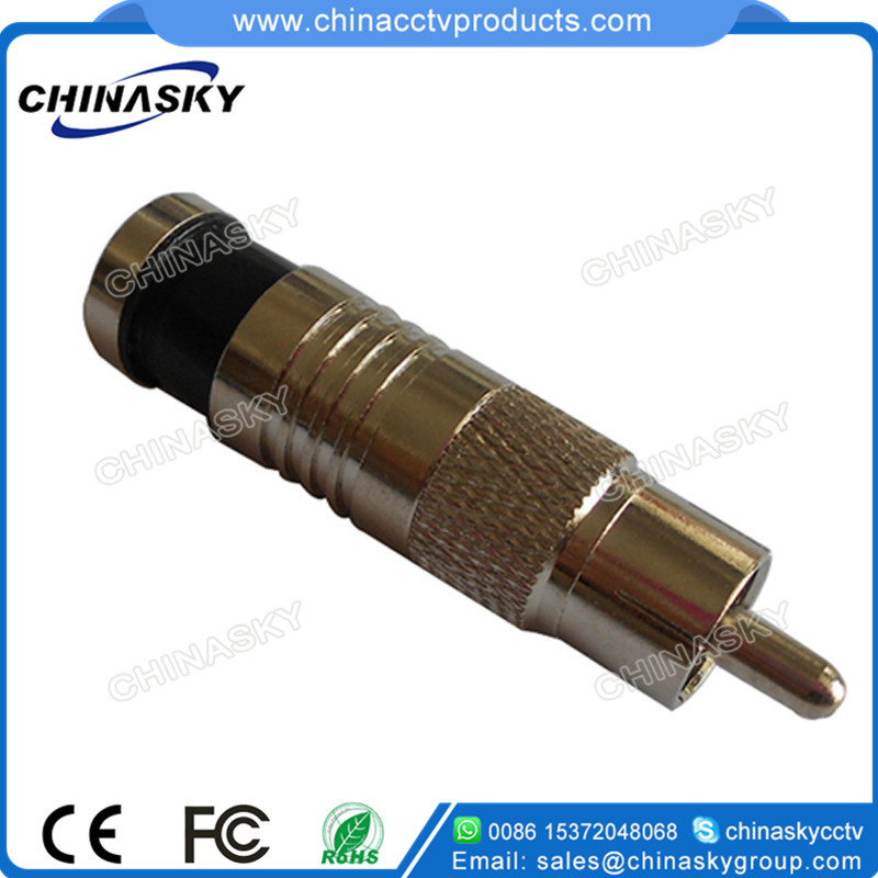 RCA Male Compression CCTV Connector for Rg59 Cable (CT5082/RG59)