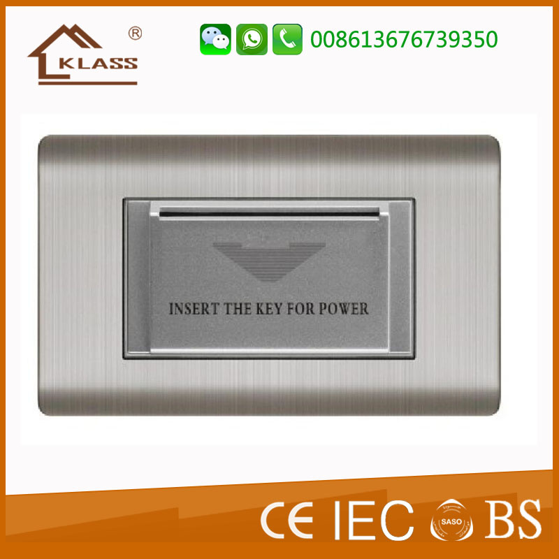 Nice Looking Insert Key Card Wall Switch for Hotel