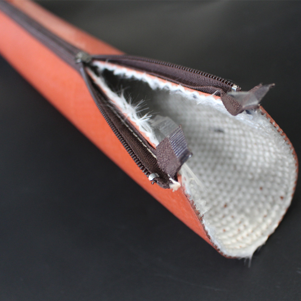 Thermal Insulating Molten Splash Protection Sleeve Firesleeve with Zipper Closure