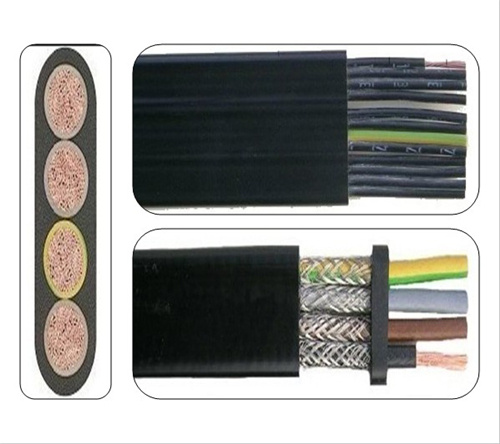 Low Voltage Smooth  and  Soft Easy Folding Flexible Flat Cable for Crane