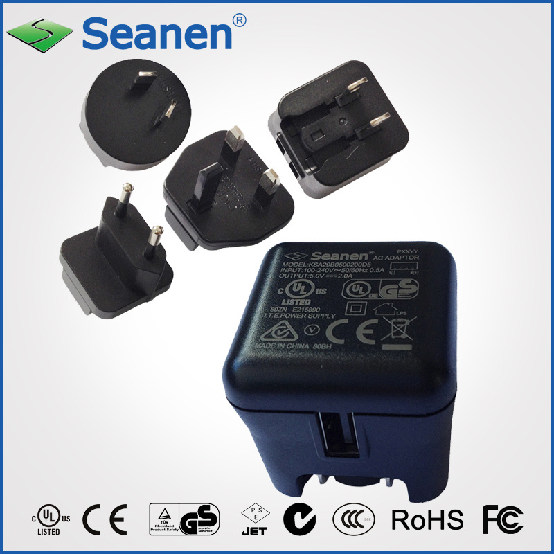 5V 2A Charger with UL/GS/CE/DOE VI Efficiency