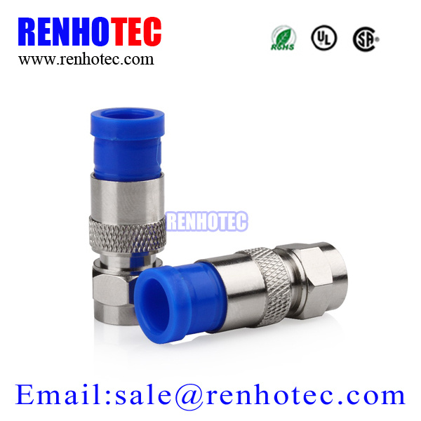 Compression RG6 Rg59 F Type Male Connector