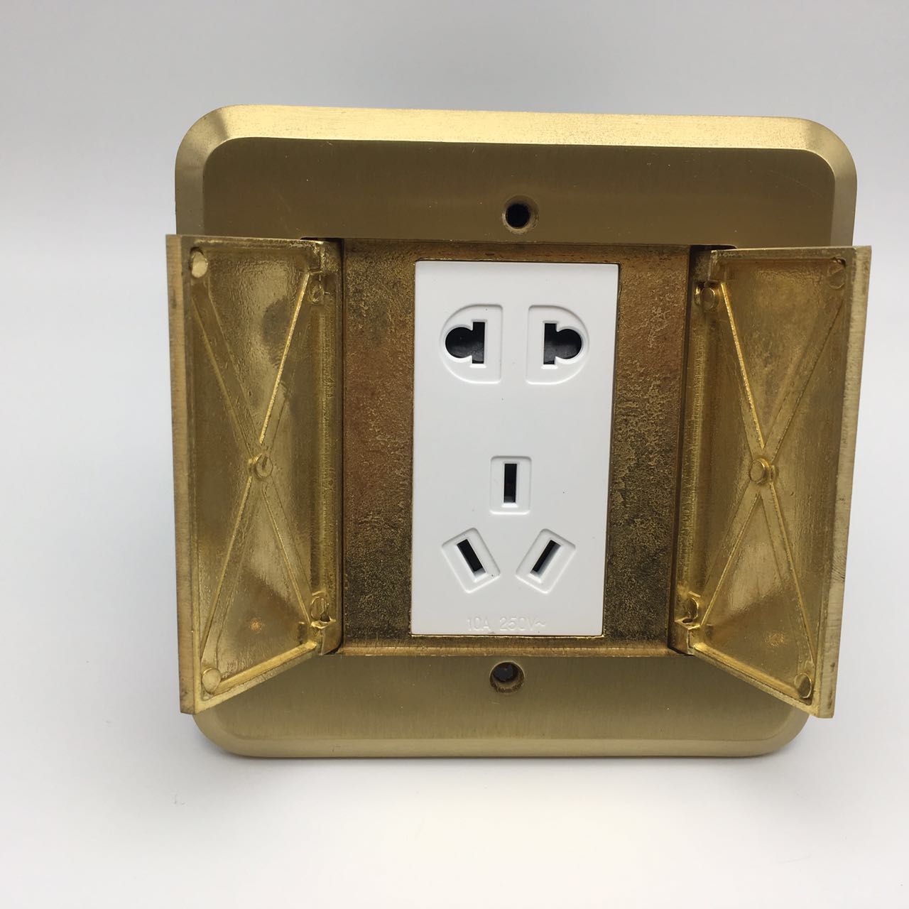 250V/10A Panel Size 120*120mm Electrical Floor Power Socket