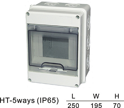 Waterproof IP65 Ht Electrical Distribution Box
