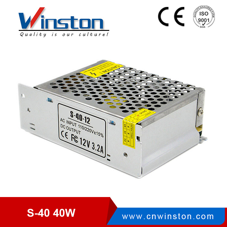 High Quality Single Output 40W Switching Power Supply (S-40)